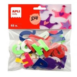 Apli Formas Fieltro Letras Adhesivos 30 mm Colores Surtidos -52U- Precio: 2.59000016. SKU: B1ATTXNZAF