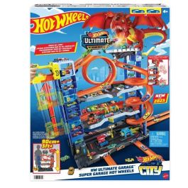 Hot Wheels HKX48 Super Garage Dragon: Gran Pista de Coches con Ataque para Vehículos de Juguete