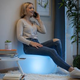 Asiento Hinchable con LED Multicolor y Mando a Distancia Pulight InnovaGoods Asiento Hinchable con LED Multicolor y Mando a Distancia Pulight InnovaGoods