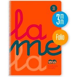 Lamela Cuaderno Espiral 80 Hojas Folio 90 gr Cuadrovía 3 mm con Margen Cubierta Polipropileno Naranja Fluorescente (5 Unidades) (5 Unidades) Precio: 24.50000014. SKU: S8411426