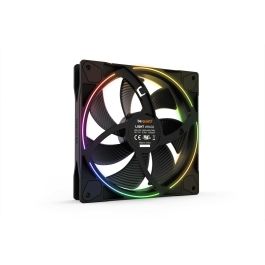 be quiet! Ventilador Light Wings 140mm PWM ARGB Triple-Pack para Carcasa de Ordenador Negro - 1500 RPM