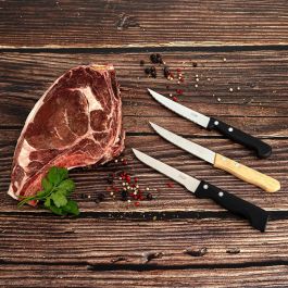 Cuchillo Chuletero Steak Remache Pradel 21 cm (12 Unidades) Cuchillo Chuletero Steak Remache Pradel 21 cm (12 Unidades)