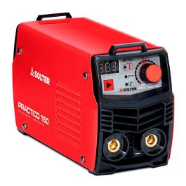 Solter Práctico 150 - Equipo soldador inverter 7000W con accesorios, maletín de aluminio, tecnología nanocrystalline, arc-force y hot-start, válido para generador