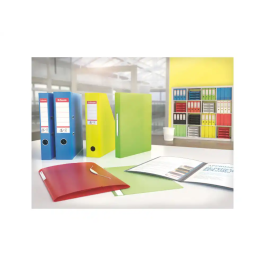 Esselte Archivador de Palanca N1 DIN A4 Lomo 75 mm Cartón Forrado Color Blanco