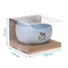 KioKids Cuenco Antideslizante De Silicona Para Bebé Con Ventosa, Color Azul - Recomendado Para +6 Meses, Base Antideslizante, Apto Para Microondas Y Lavavajillas