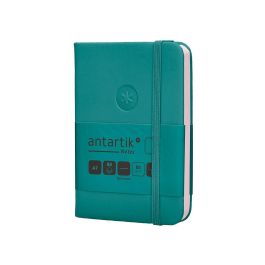 Cuaderno Con Gomilla Antartik Notes Tapa Dura A7 Hojas Lisas Verde Aguamarina 80 Hojas 80 gr Fsc