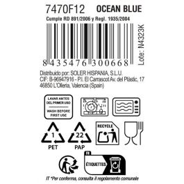 La Mediterranea Bol 180 ml Ocean Blue, 9.5 x 5.4 cm (24 Unidades) La Mediterranea Bol 180 ml Ocean Blue, 9.5 x 5.4 cm (24 Unidades)