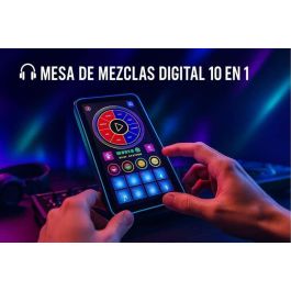 iDance Mini Mesa de Mezclas Tablet Portátil 2,2x24,5x14 cm