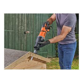 Black+Decker Sierra de Sable BES301-QS 750W con Velocidad Variable y Corte de hasta 150mm en Madera