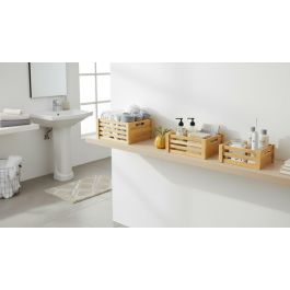 Inde Set 3 Cajas Bambú Organización 30.5x23x15.2 cm y 28x18 cm (6 Unidades)