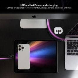 NANOCABLE CABLE USB 4 GEN3x2 40Gbps 5A/240W, USB-C M/M 1.8 M