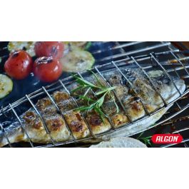 Algon Bbq Parrilla Bbq Pescado Cr-Wood 40 cm x 15 cm (12 Unidades)