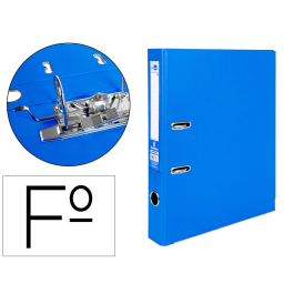 Liderpapel Archivador de Palanca Folio Documenta Forrado PVC Rado con Compresor Metálico y Ollao Lomo 52 mm Azul Precio: 13.50000025. SKU: B159RSFF9G