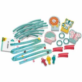 SES Creative Aro de Actividad Sensorial Infantil para Bebés desde 1 Mes, Tela Suave, 9 Anillos de Actividades Interconectables