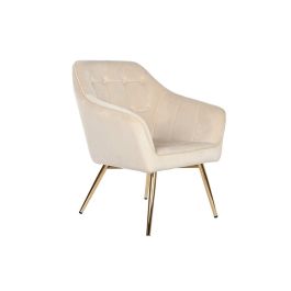 Butaca DKD Home Decor Crema Dorado Metal 74 x 74 x 90 cm Precio: 235.49999979. SKU: B1FVKNJZHF