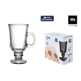 La Mediterranea Set de 2 Copas de Cristal Kaffa para Café Irlandés, 240 ml, Ø7.6 x 14.4 cm (18 Cajas) Precio: 41.89000035. SKU: B15LD234FM
