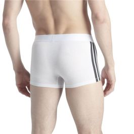 Bóxer de Hombre Adidas Trunk Low Rise 3 Stripes Blanco 2 Piezas S