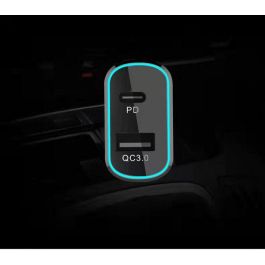 CoreParts Cargador Coche USB-C 78W para Laptop, Móvil, Tablet con QC3.0 y PD 3.0 - Cable USB-C a USB-C Incluido