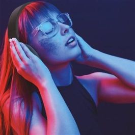 Elbe ABT-B26-N Auricular de Diadema Bluetooth Plegable Negro/Rojo con Micrófono y Aux-in