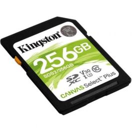 Kingston SDS2/256GB Tarjeta Memoria SDXC 256GB Clase 10, 100MB/s, Compatible con 4K y Full HD
