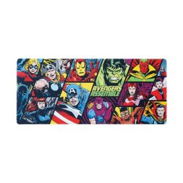 ERIK Alfombrilla Gaming Marvel Avengers Los Vengadores 80x35cm, Tapete impermeable de alta densidad con base antideslizante