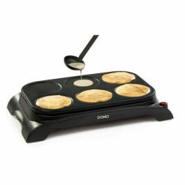 Domo DO8709P Crepera Eléctrica 6 Personas 1000W Antiadherente Negro para Crepes y Huevos 11.5cm con Cuchara Precio: 48.78999994. SKU: S7113586