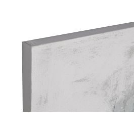 DKD Home Decor Cuadro Shabby Multicolor 100 x 100 x 3.5 cm (2 Unidades) Flores Lienzo Pino