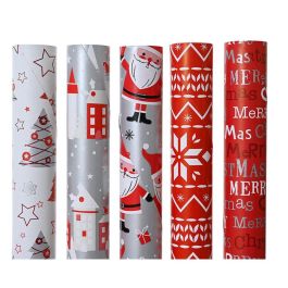 Basics Papel de regalo navideño, 5 modelos surtidos, 200x70cm