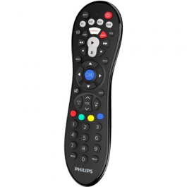 Philips Mando Universal SRP3014/10 para TV Control Remoto 4 en 1 Fácil Configuración Biblioteca Códigos IR Botones Inteligentes