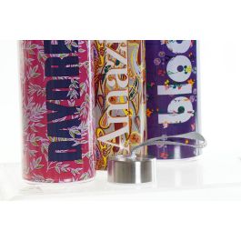 DKD Home Decor Botella de Agua 550ml Borosilicato Inox Cierre Hermético Apta Lavavajillas Microondas Multicolor Surtidas 6 Unidades DKD Home Decor Botella de Agua 550ml Borosilicato Inox Cierre Hermético Apta Lavavajillas Microondas Multicolor Surtidas 6 Unidades
