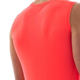 Camiseta para Hombre sin Mangas Compressport Trail Racing Salmón S