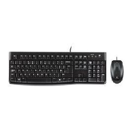 Logitech MK120 Teclado y Ratón USB con Cable Combo de Escritorio Duradero para Educación, Resistente a Líquidos y Desinfección Precio: 27.50000033. SKU: S0201532