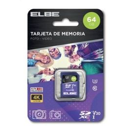 Elbe SD-3064 Tarjeta SD 64GB UHS-I U3 V30 para Resolución 4K, Compatible con Cámaras Compactas y Réflex Precio: 9.5000004. SKU: B154N7MHTR