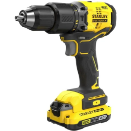 STANLEY FATMAX SFMCD715D2K-QW Taladro Atornillador de Impacto Sin Escobillas 60 Nm Litio 18V con 2 Baterías 2Ah
