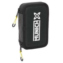 Plumier Escolar Safta Doble Pequeño 29 Piezas Munich Topo 195x125x40 mm