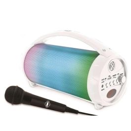 Altavoz inalámbrico con efectos luminosos y doble disco. microfono con cable extraíble. 30x16x17cm Precio: 37.50000056. SKU: S2429418