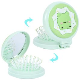 The Concept Factory Cepillo Espejo Bolsillo Kawaii Gato Rana Conejo Oso Colección Surtida