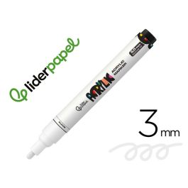 Rotulador Liderpapel Acrylic Base Agua Todo Tipo De Superficie Punta Redonda 3 mm Blanco Precio: 9.5000004. SKU: B155YE9G6J