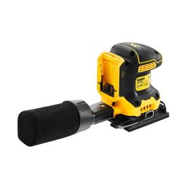 DeWALT DCW200NT-XJ Lijadora de Hoja Orbital a Batería 18V sin Escobillas, Velocidad Variable 8000-13500 OPM, Ø Orbital 1.6 mm, Incluye Adaptador para Aspiración