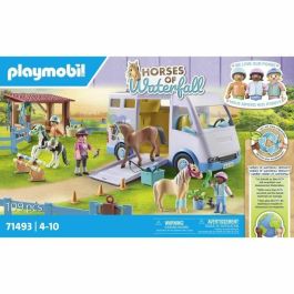 Playmobil 71493 Furgoneta para caballos y ponis con recinto