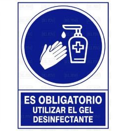 Señal 1610 Plástico 345X245 ''Es Obligatorio Utilizar El Gel Desinfectante'' Duver Precio: 6.50000021. SKU: B1CSDFFG8N