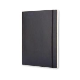 Cuaderno Moleskine Clasico Tapa Blanda 19X25 192H 70Gr. Cuadriculada Con Goma Negra