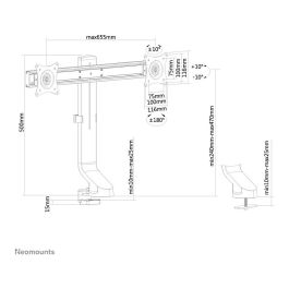 Soporte de Mesa para Pantalla Neomounts FPMA-D860DBLACK