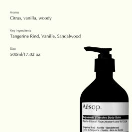 Aesop REJUVENATE INTENSIVE Bálsamo Corporal 500 ml – Hidratante para Piel Seca y Deshidratada con Macadamia y Sándalo