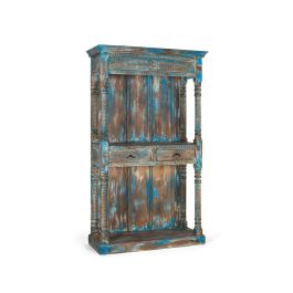 Giner y Colomer Estantería Madera de Mango Azul Envejecido 180 cm