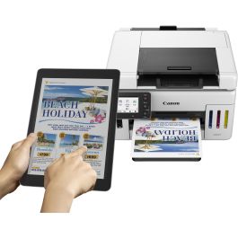 Canon MAXIFY GX6550 Impresora Multifunción 3 en 1 A4, Tinta, LAN, WLAN, Dúplex, DADF, Negro/Blanco
