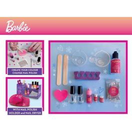 Lisciani Giochi LIS8008324102747 Kit de Esmalte de Uñas Barbie con Efecto de Cambio de Color y Brillo en la Oscuridad