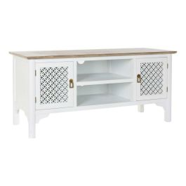 Mueble de TV DKD Home Decor 8424001812066 Blanco Multicolor Marrón claro Abeto 120 x 45 x 58 cm