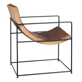 Sillón Marrón Negro 58 x 68 x 75 cm