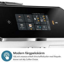 Philips EP2339/40 Serie 2300 Cafetera espresso automática con molinillo LatteGo Blanco Cromo